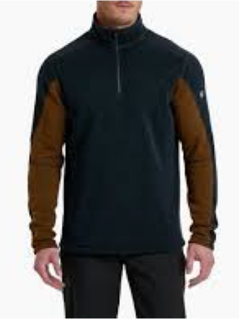 Kuhl Mutiny Blue/Grain Revel 1/4 Zip Fleece Sweater